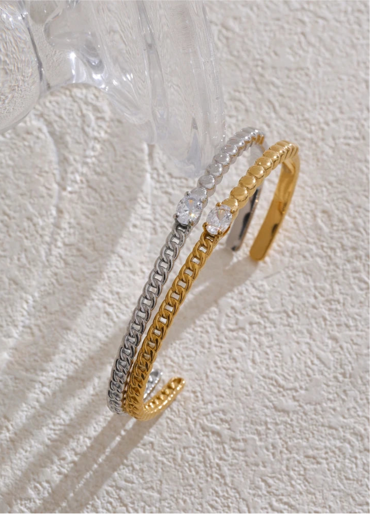 Bracciale con zirconi n. 16