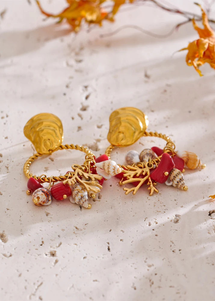 NO:48 Natural Shell Earrings