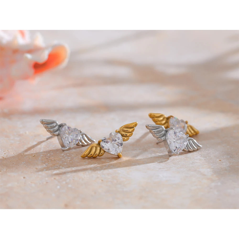 NO:54 Zirconia Wing Earrings