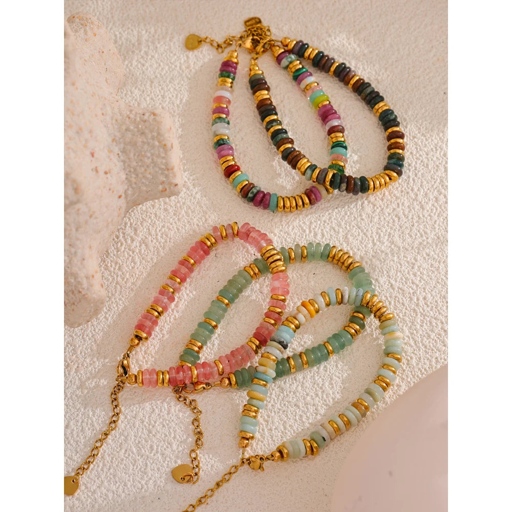 NO:54 Bracciale in pietra naturale (12 varianti)