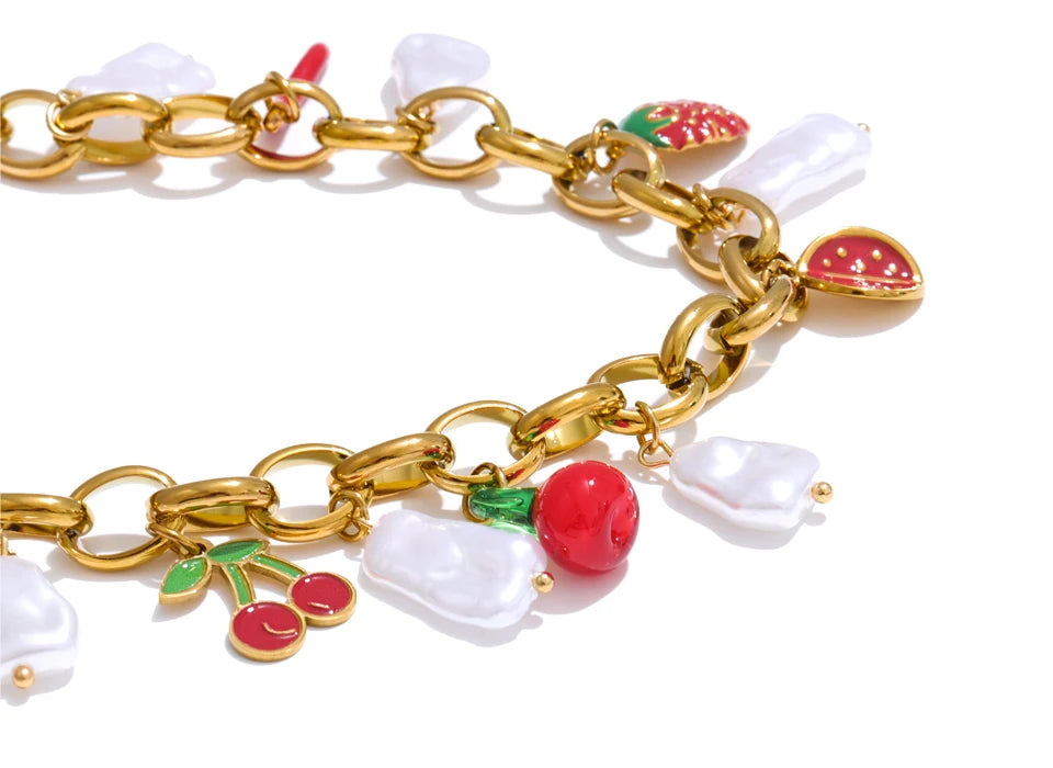 NO:44 Strawberry Necklace