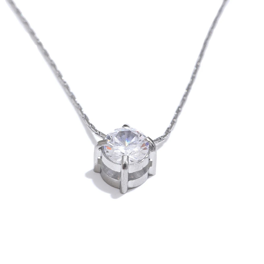 NO:1 Cast Delicate Zirconia Necklace
