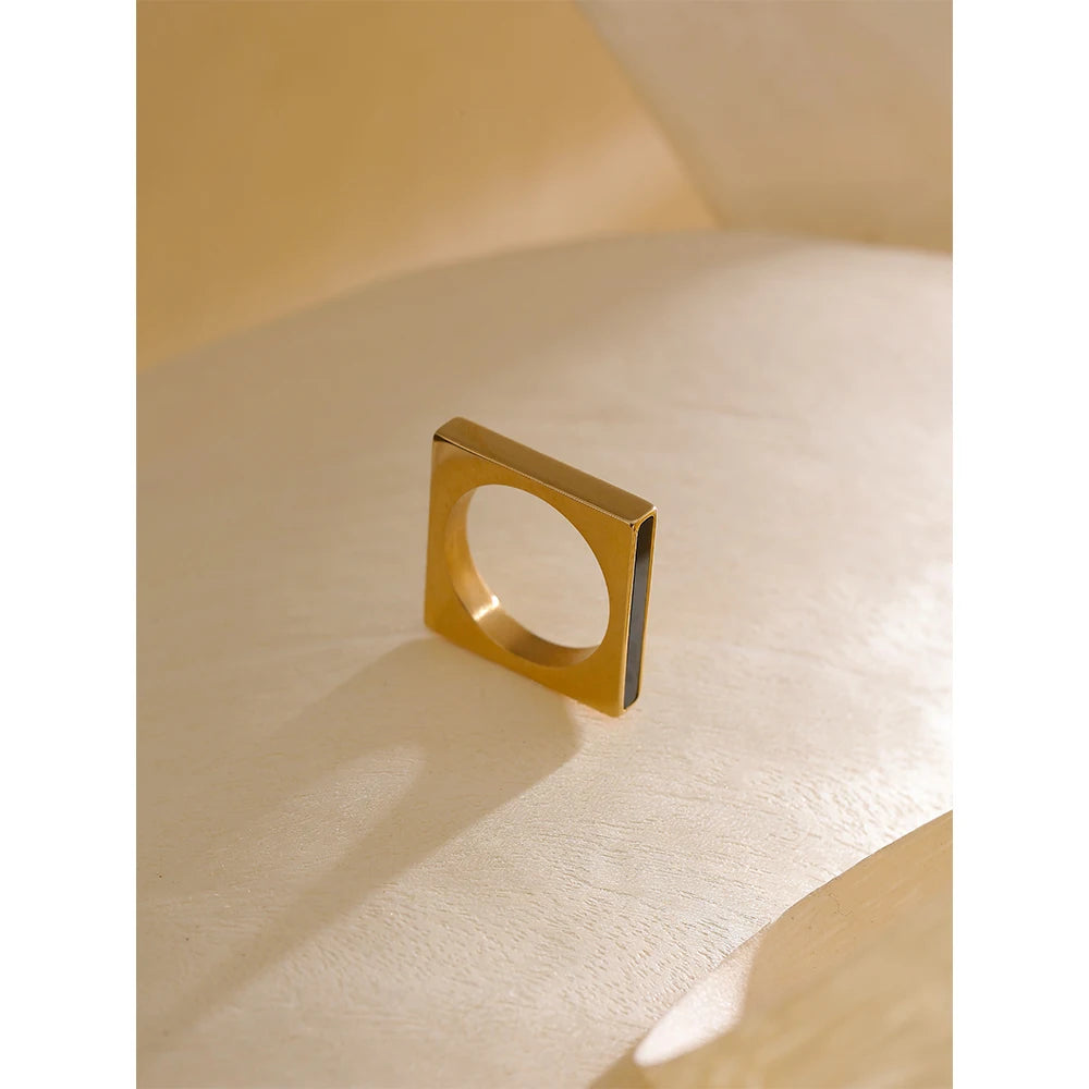 NO:50 Geometric Square Ring