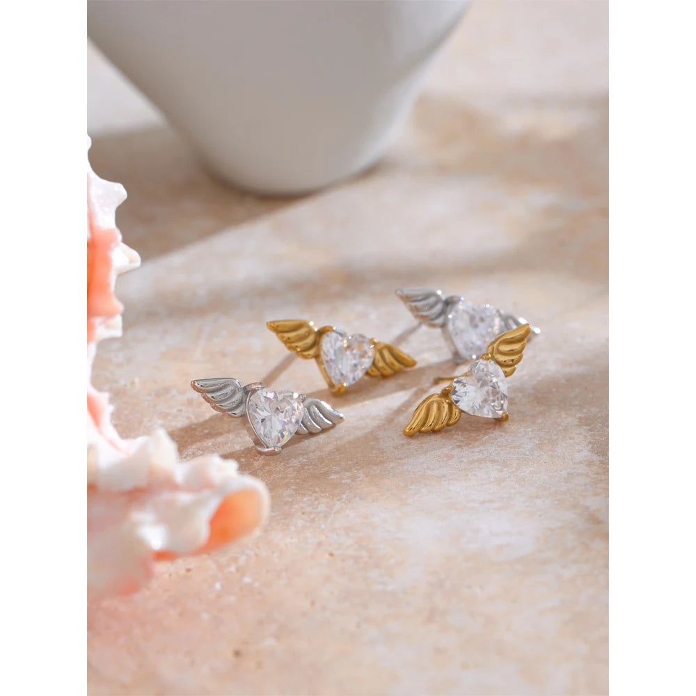NO:54 Zirconia Wing Earrings