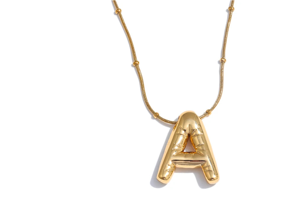 NO:60 Letter Charm Necklace(2 Variants)