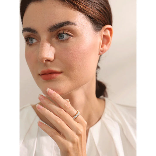NO:2 Bling Heart Zirconia Ring