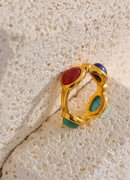 NO:37 Colorful Gemstone Ring