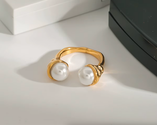 NO:39  Twin Pearl Ring