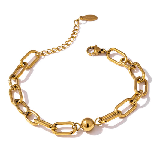 NO:45 Golden Charm Bracelet