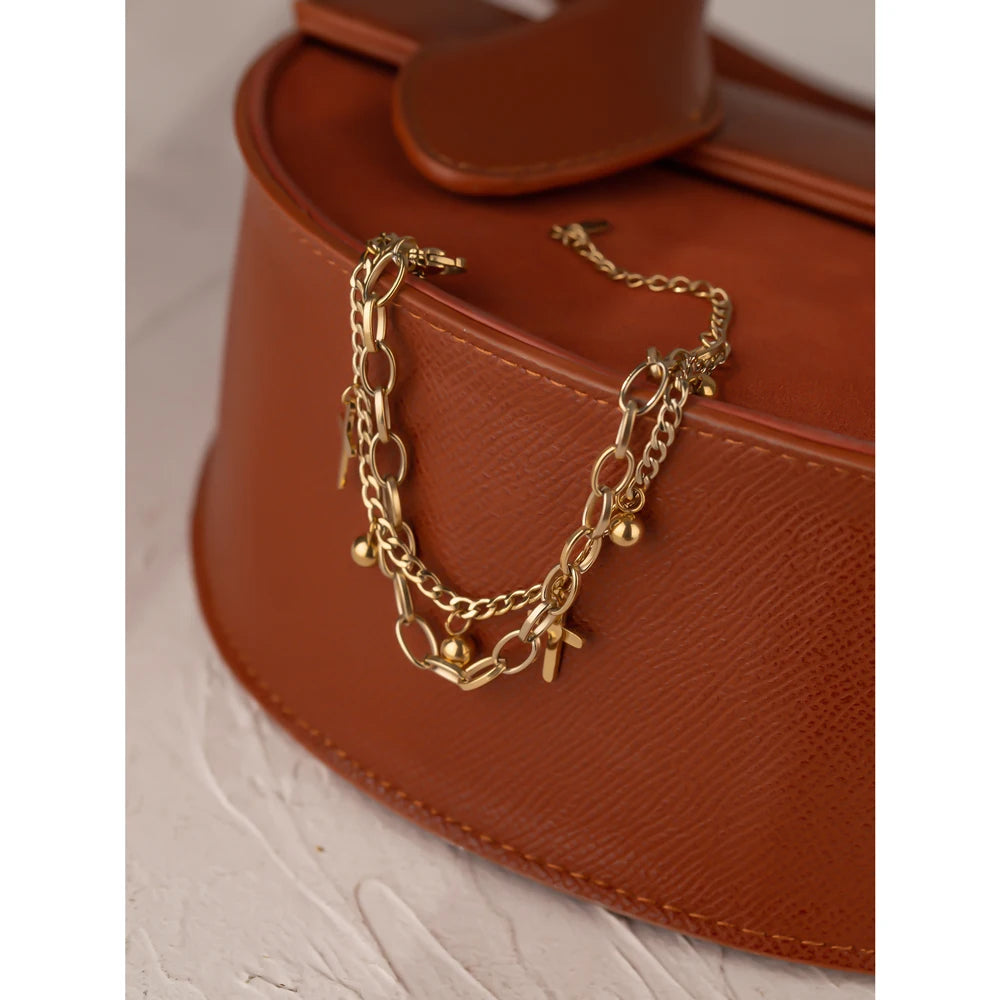 NO:47 Cross Layered Bracelet