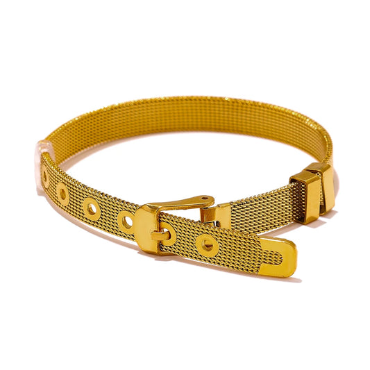 NO:44 Occident Metal Texture Bracelet