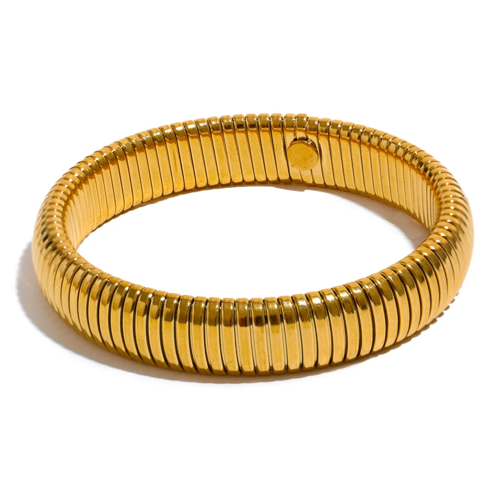 NO:49 Bracciale elastico in metallo spesso
