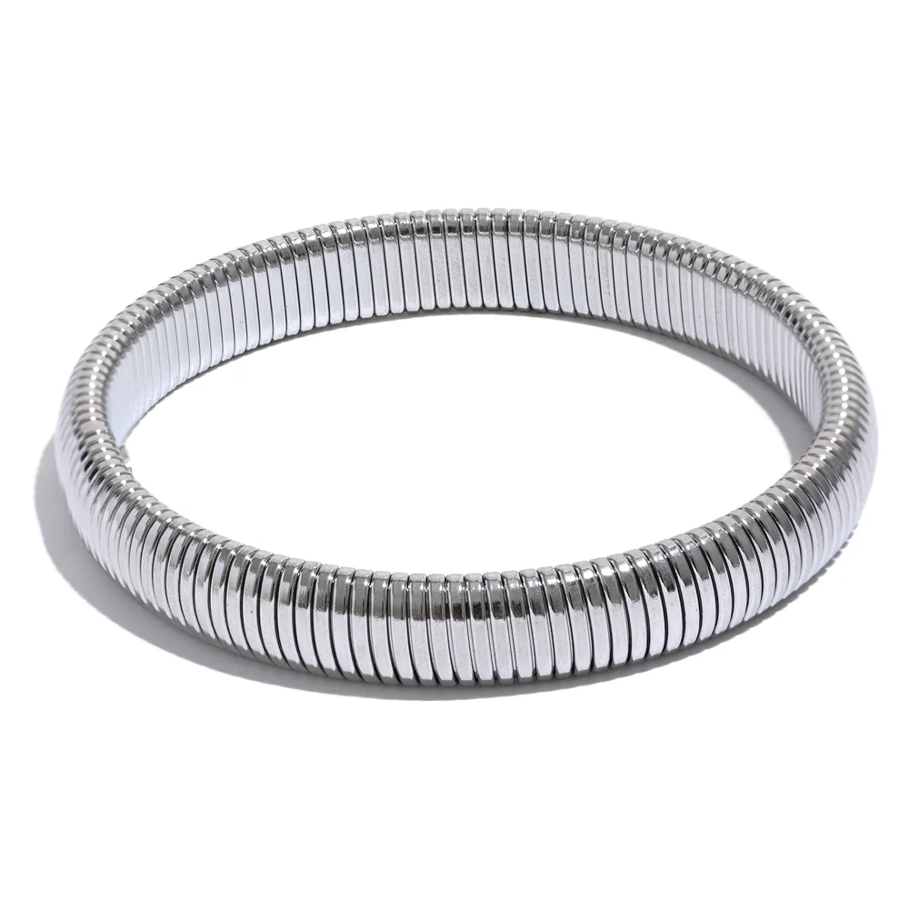 NO:49 Bracciale elastico in metallo spesso