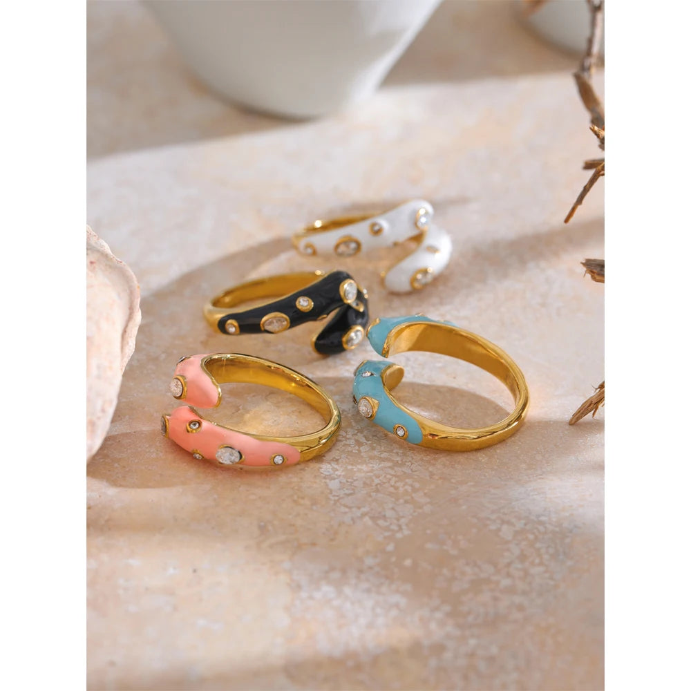 NO:5 Anello aperto in zirconia