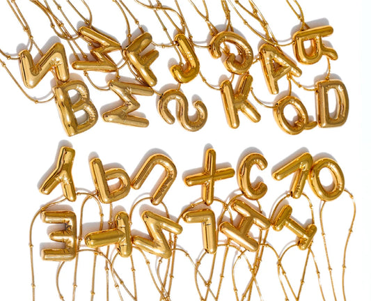 NO:60 Letter Charm Necklace(2 Variants)