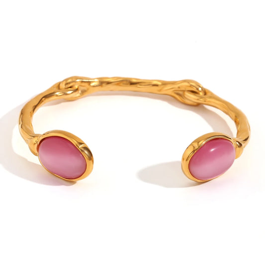 NO:31 Natural Stone Open Bracelet(3 Variants)