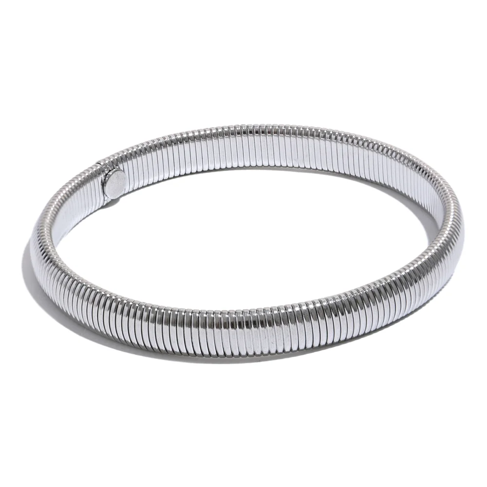 NO:49 Bracciale elastico in metallo spesso