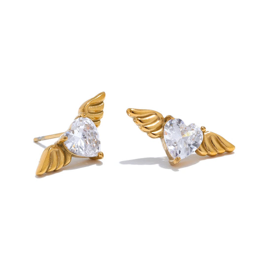 NO:54 Zirconia Wing Earrings