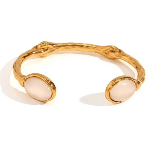 NO:31 Natural Stone Open Bracelet(3 Variants)