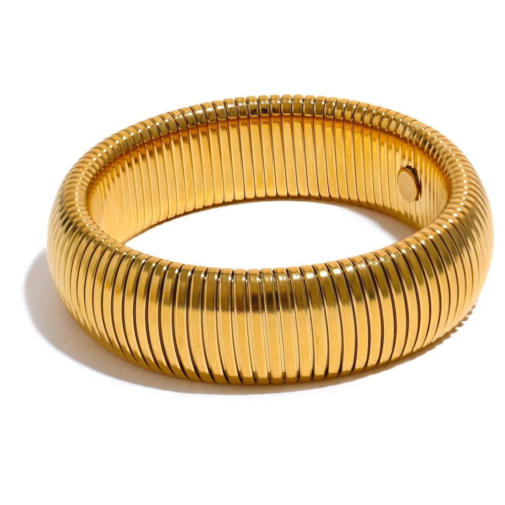 NO:49 Bracciale elastico in metallo spesso