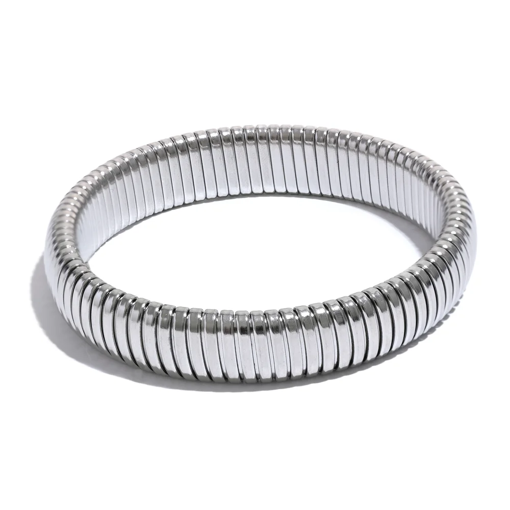NO:49 Bracciale elastico in metallo spesso