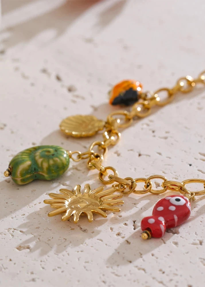 NO:40 Ocean Seramic Necklace