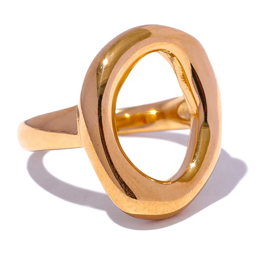 NO:35 Hollow Oval Ring
