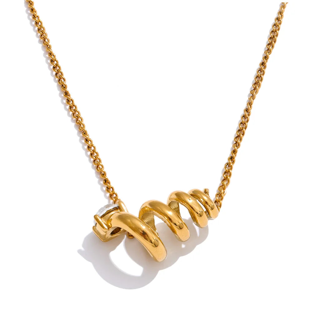 NO:49 Collana con zirconi irregolari