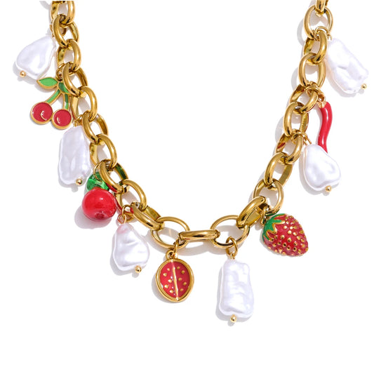NO:44 Strawberry Necklace