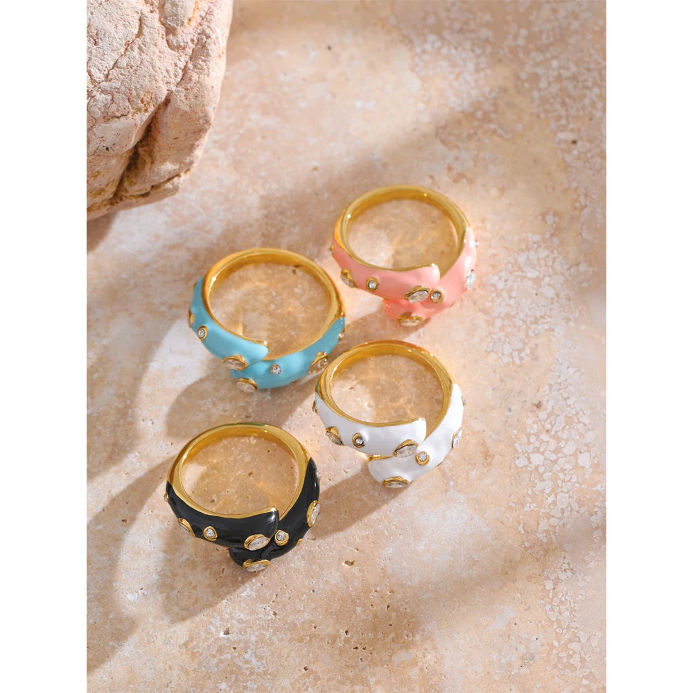 NO:5 Anello aperto in zirconia