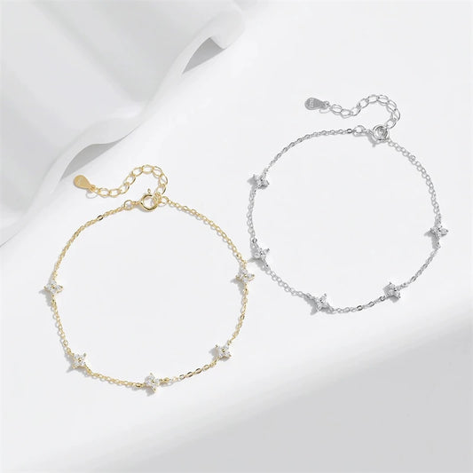 Bracciale con fiori di cristallo n. 15