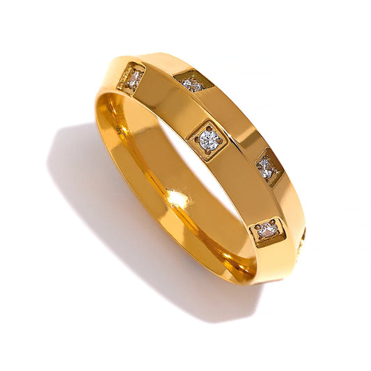 NO:44 Geometric Zirconia Ring