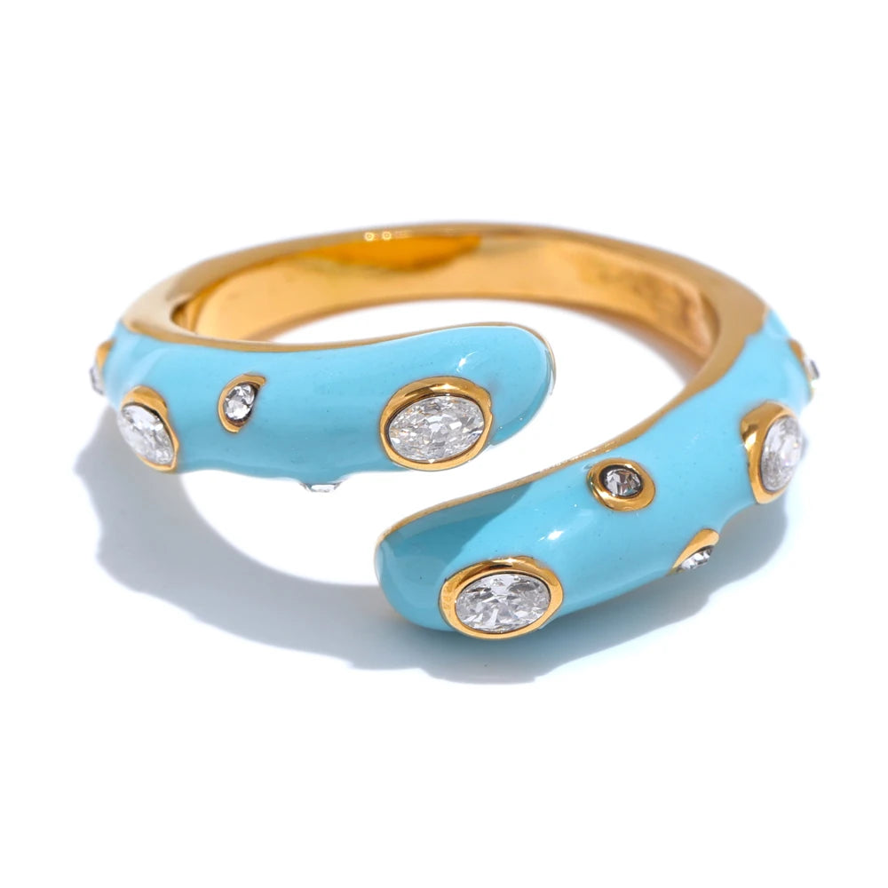 NO:5 Anello aperto in zirconia