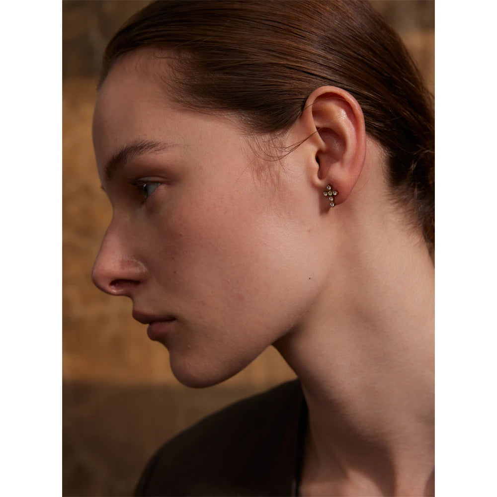 NO:55 Zirconia Cross Earrings